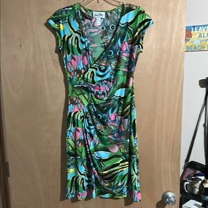 Joseph Ribkoff Multicolor Abstract Dress